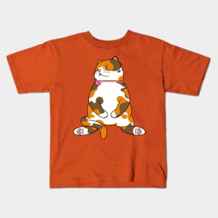 Fat Calico Cat Kids T-Shirt